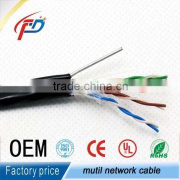 utp cat5e outdoor cable with steel messenger wire