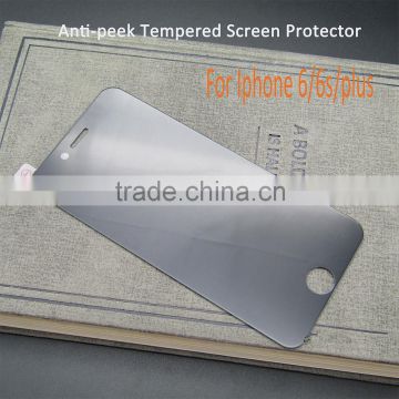 Privacy dark tempered glass screen protector for iphone 5/6