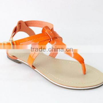 new basic fashionable flat summer sandals for ladies