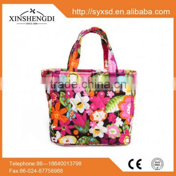 Best seller cotton bright quilted textile printing eco wholesale handbags turkey