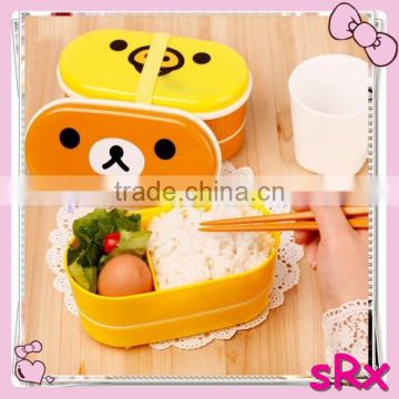 Manufacture Wholesale Hot sale Food Grade Eco-friendly Collapsible tiffin cute Lunch Box