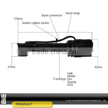 practical Aluminium Alloy led torch tactical flashlight