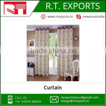 Hot Sale 100% cotton custom printed Living room curtain