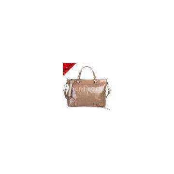 Oil Leather Shoulder Bag Ladies Tote Gionar With OEM / ODM , Zinc Alloy Hardware