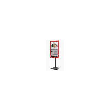 32 Inch LCD Digital Signage System , Semi Outdoor Digital Signage Advertising Stand