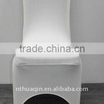 white lycra spandex banquet chair cover for resort and weddings