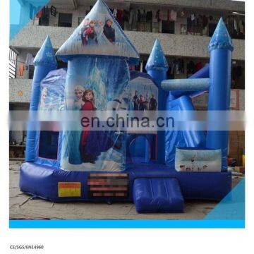 5 in 1 inflatable castle frozen combo games / inflatable adult bounce house/frozen bounce house