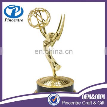 wholesale metal gold plated relica emmy trophy in store