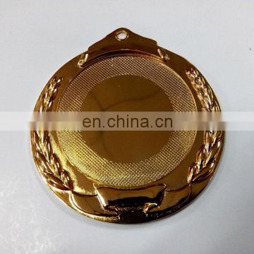 Wholesale gold medal Blank religious medals with embossed olive branch and dot shading