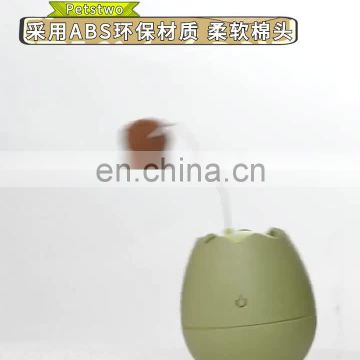Interactive electric cat teaser eggshell tumbler pink green white cute cat teasing toy