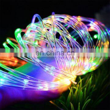 Battery Powered LED Rope Tube String Waterproof LED Strip Light Outdoor Fairy Light