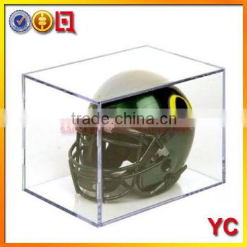 Big promotion! countertop clear acrylic showcase for Helmet