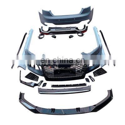 front bumper front lip rear lip side skirt spoiler front grill grille for Audi A5 RS5 2015-2018 body kits