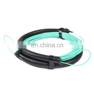 Fiber Optic 12F MPO(female) - MPO(female ) OM4 Mpo Trunk Cable with Pulling Eye