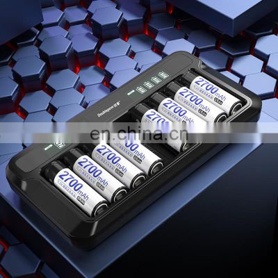 Customized logo Intelligent LCD Display 1.2v NiCd NiMh AA AAA Battery Charger for sale