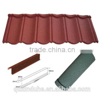 Aluminium- zinc steel stone coated roof tiles