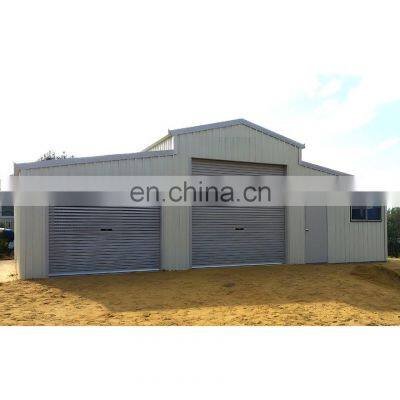 Hot Sale Building Garage Frame Structure Factory Design Of Steel Structures / Metal Workshop