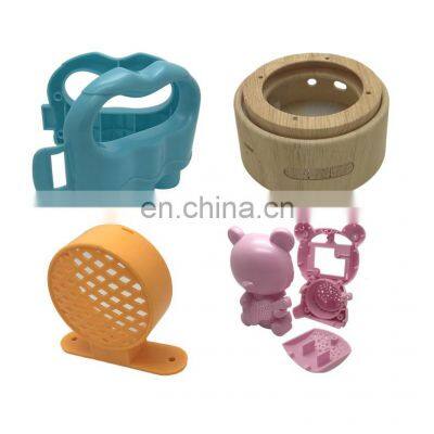 mold opening injection molding processing production machinery plastic parts pouring injection molded parts