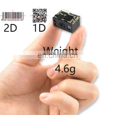 Barcode Scan Engine Reader Module HOT SALE High Quality Mini Light Weight 4.6g Support Global 1D 2D Red LED A4 Size