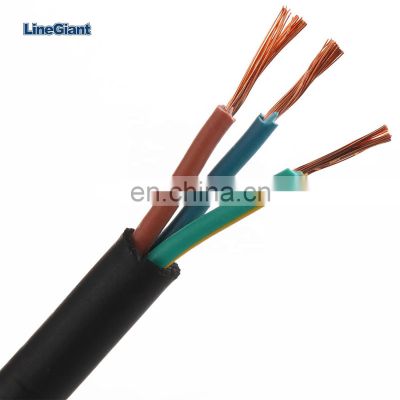 Multi core 300/500V flexible copper conductor electric power cable PVC sheathed power cable extension cord