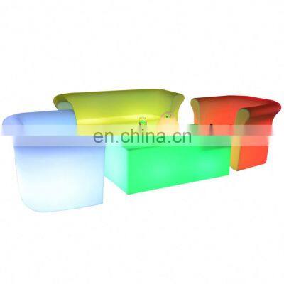 Colorful luminous bar table LED luminous furniture bar leisure table rotomolding processing manufacturer bar table