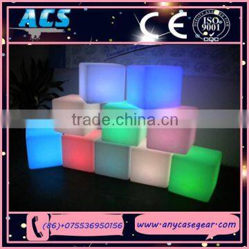 ACS most popular led light cube, led light up cube table sale for event