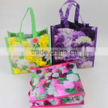 custom recycled glossy laminated tote bag wholesale