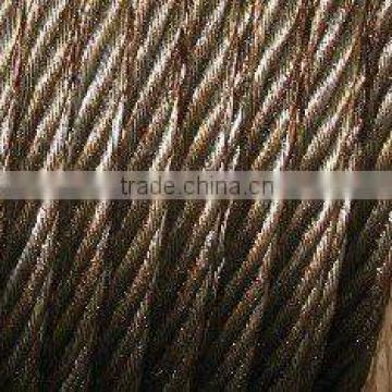 Ungalvanized/Bright steel wire rope