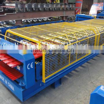Full automatic high rib metal roof panel roll forming machine from China