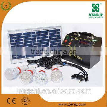6W 12V Home Solar Systems,Home Lighting Solar Kit with LCD display
