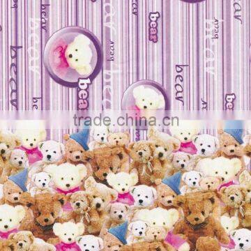 Teddy bear printing wraping paper paperboard paper printing