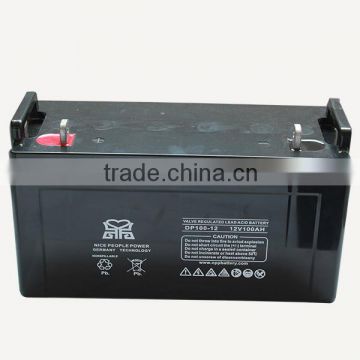 high quality storage battery 12V100AH used for solar system