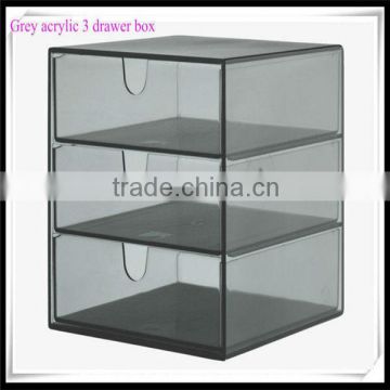 Clear 3 tier acrylic make-up drawer