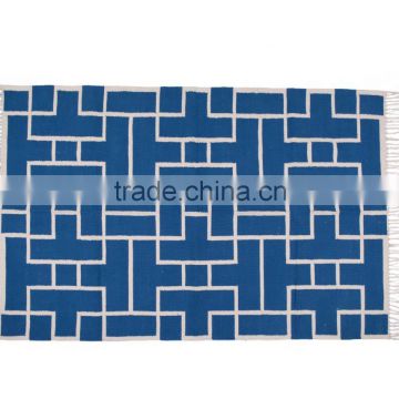 Cotton Woven Geometry Rug Designs