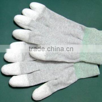 [Gold Supplier] HOT ! Half finger 13g nylon PU Coated safety working Gloves