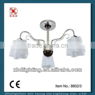 chandelier& pendant lamp snow-white glass flower pendant lighting