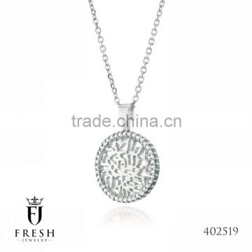 Fashion 925 Sterling Silver Necklace - 402519 , Wholesale Silver Jewellery, Silver Jewellery Manufacturer, CZ Cubic Zircon AAA