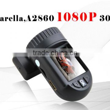 AC free sample Ambarella A2S60 car dvr recorder+super full hd 1080p hd car dvr+ GPS and G-Sensor 1080p hd car dvr 60fps