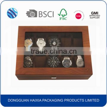 Luxury solid wood watch display box with pillow                        
                                                Quality Choice