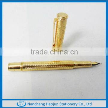 2014 New High quality Chinese Classic Cheap metal Gloden Fountain Pen