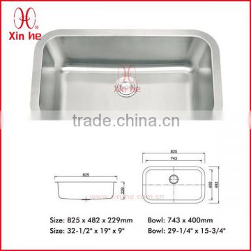 304 stainless steel kitchen sink display
