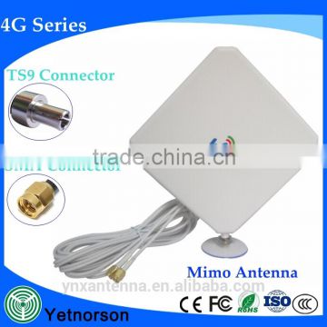 Best selling mimo 4g lte antenna 600-2700mhz 4G external modem antenna with double cable