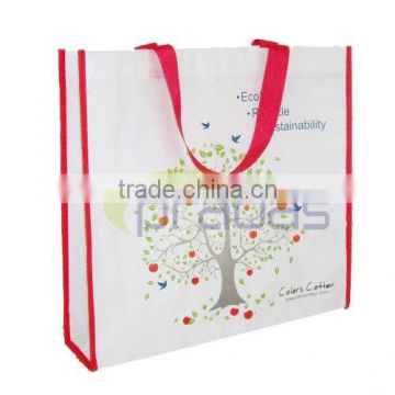 Custom Shopping Industrial Use and Hand Length Handle Sealing & Handle pp woven bag
