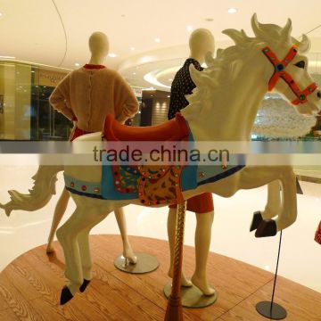 fiberglass horse shopping mall decoration / amusement park
