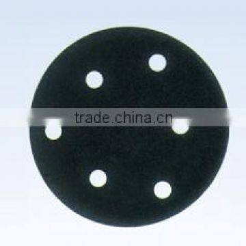 Black hook and loop abrasive disc