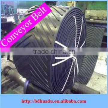 Chevron Conveyor Belt/V chevron belting Cleats and the top cover rubber are mono block molding for strength