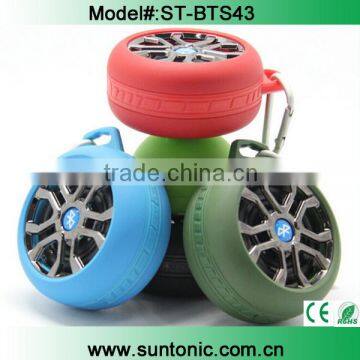 2015 Tire shape bluetooth speaker,outdoor wireless bluetooth speaker