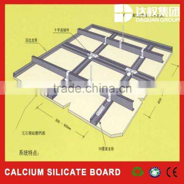 5mm calcium silicate board working with steel keel for ceiling