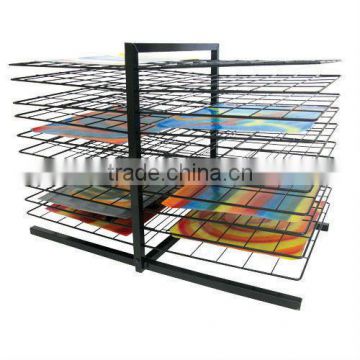 Multi-function metal display rack