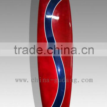 Red design longboard fiberglass Long surfboard